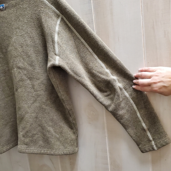 Kuhl Fleece Sherpa Pullover 1/4 Zip Henley Neutral Size M Unisex - Picture 4 of 11